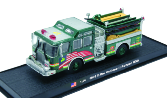 E-One Cyclone II Pumper 1999 American Fire Truck Model Diecast Amercom 1:64