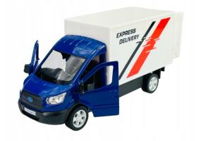 Ford Transit Chassis Cab Car Delivery Germany Model Diecast Toy 1:34 RMZ Blue