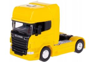 Scania V8 R730 Lorry Truck Model Diecast Toy Yellow 1:64 Scale Welly