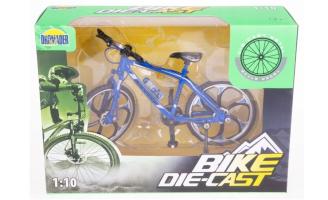 Big Crazy Bicycle Bike Riding Sports Moving Parts Model Toy Diecast Blue 1:10