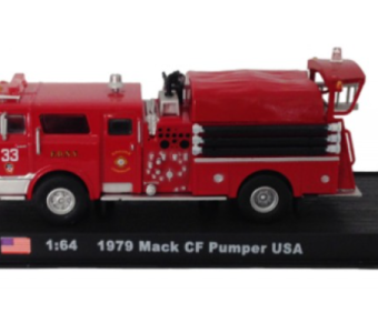 Mack CF Pumper 1979 American Fire Truck Model Diecast Amercom 1:64