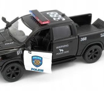 2019 RAM 1500 Police USA Pickup Car Model Diecast Black 1:46 Kinsmart