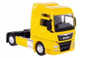 MAN TGX XXL Lorry Truck Germany Model Diecast Toy Yellow 1:64 Scale Welly