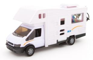 Big 18 cm Tourist Camper Truck Car with Bike Model Diecast Teama Toy Gift 1:48