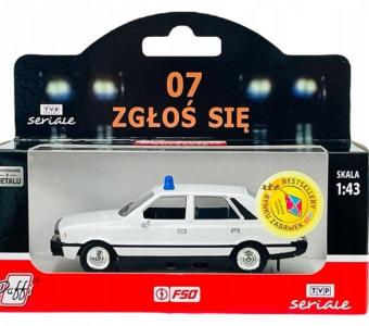 FSO Polonez 1500 Polish Detective Police Car Model Diecast 1:43 Daffi