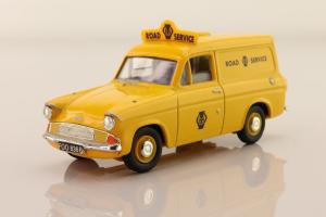 Ford Anglia Van Road Service British Vintage Car Model Diecast Toy 1:43 Vanguards