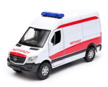 Mercedes-Benz Sprinter Panel Van Ambulance Notarzt Car Model Diecast 1:34 Welly